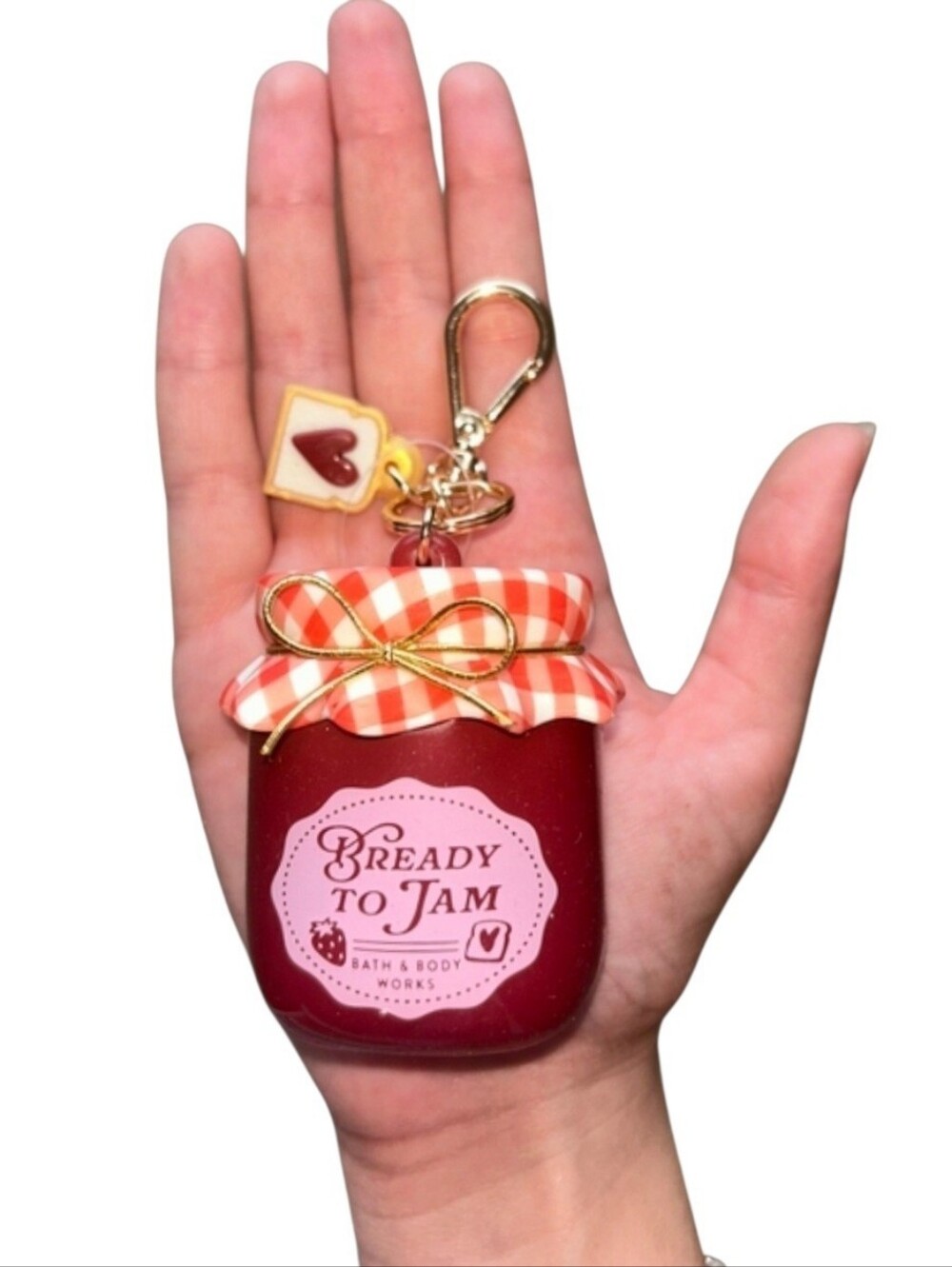 Bath & Body Works Bready to Jam Pocketbac Holder Keychain